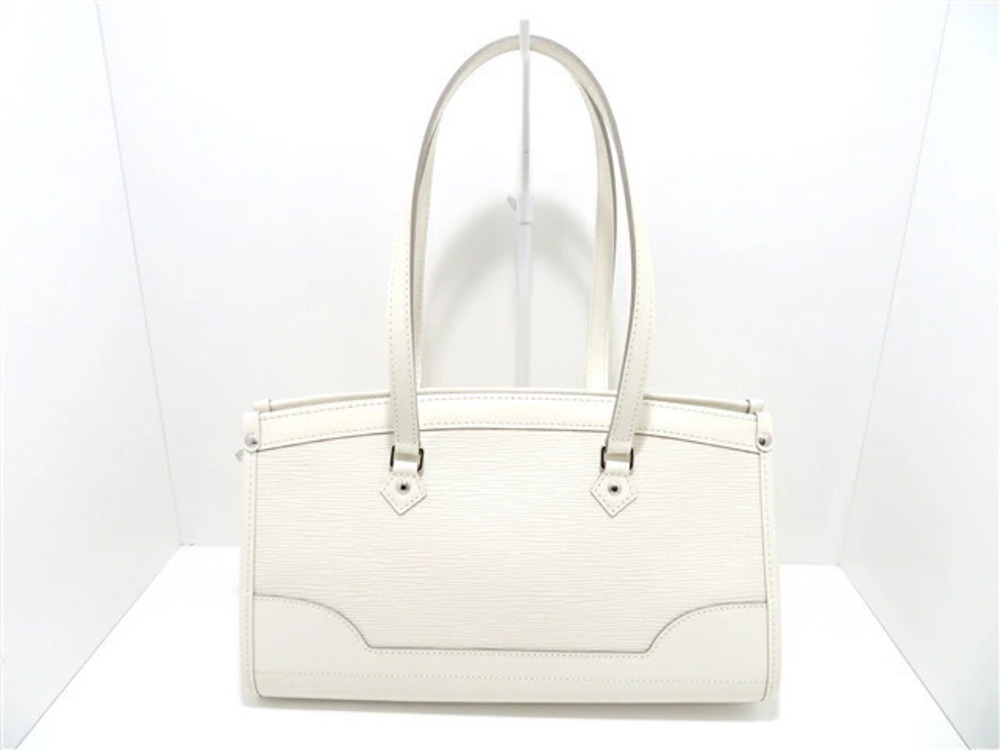 LOUIS VUITTON bag Madeleine shoulder Epi leather Ivory White